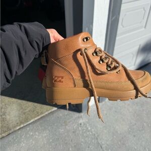 Billabong Tan and Red Boots